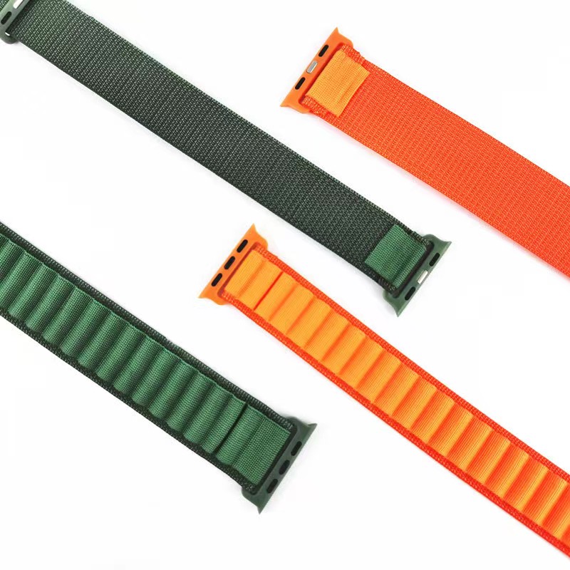 2022 Fashion Adjustment Nylon Watch Strap with stainless steel Buckle For Iwatch Series 8 Sport Watch Band For Apple Wat