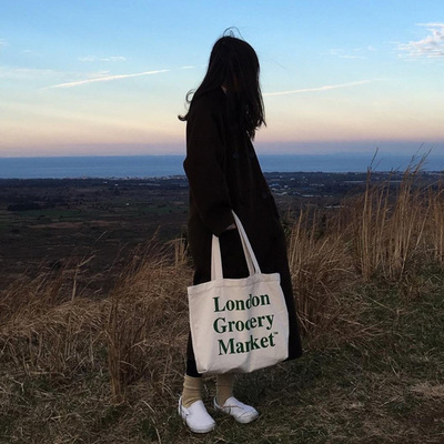   Bags  Printed   Organic Cotton Women Eco Friendly Bulk Blank Shopping Canvas Tote B