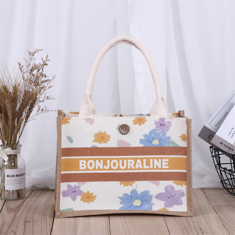  promotional reusable eco friendly shopping jute  bag tote