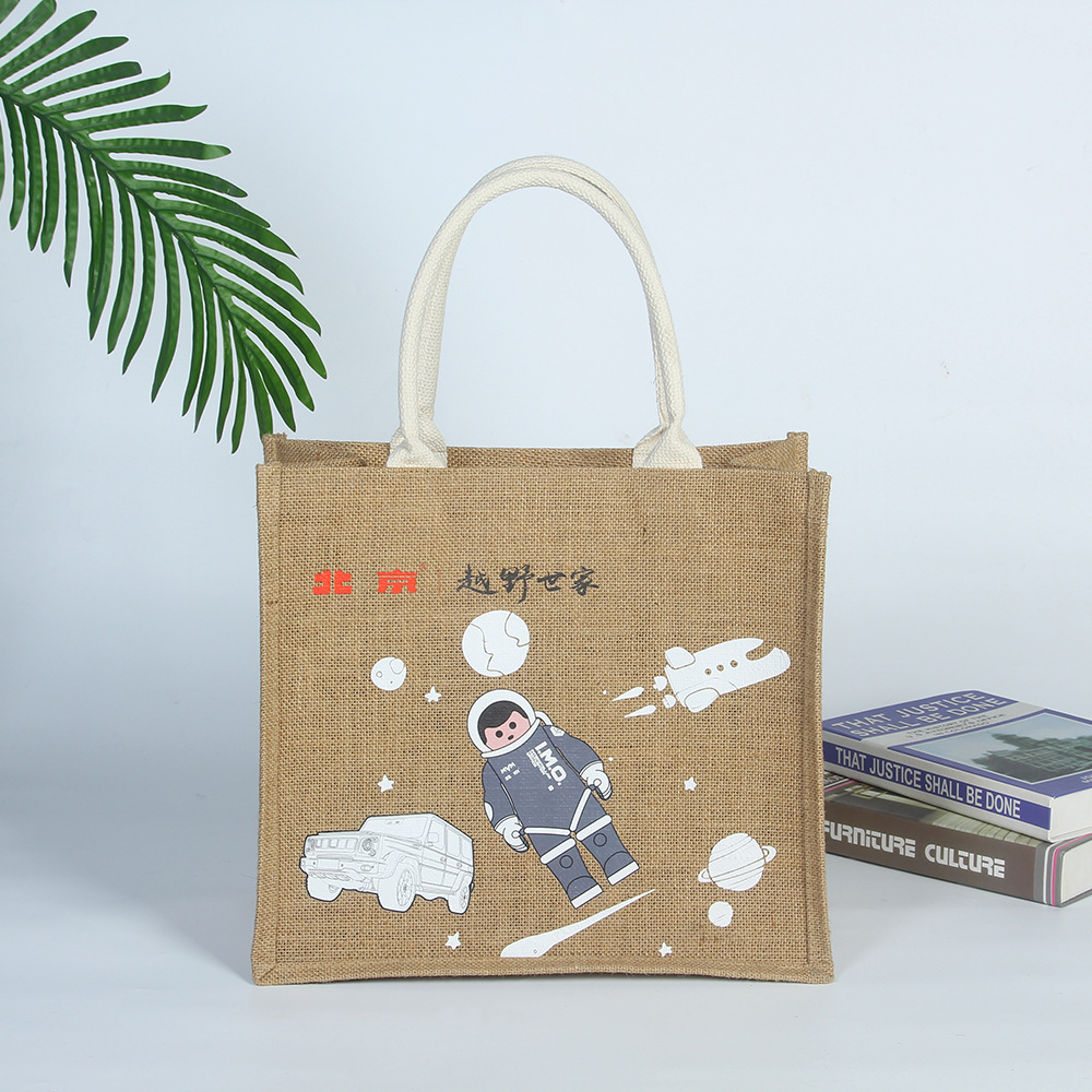 promotional reusable eco friendly shopping jute  bag tote