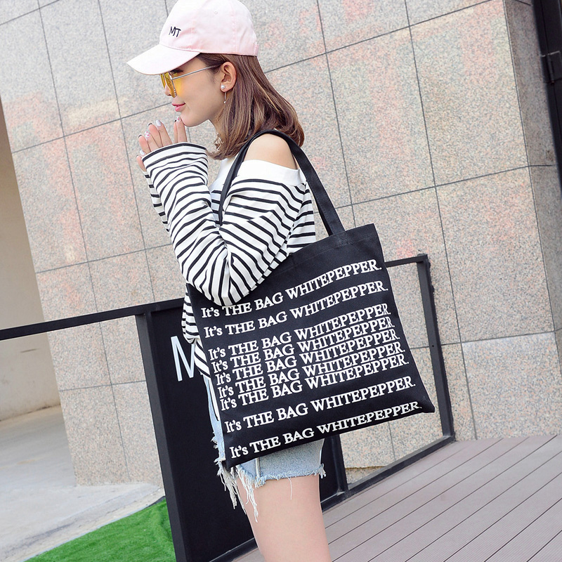 High Quality And Latest Design Tote Shopping Bag Shoulder Canvas Bag