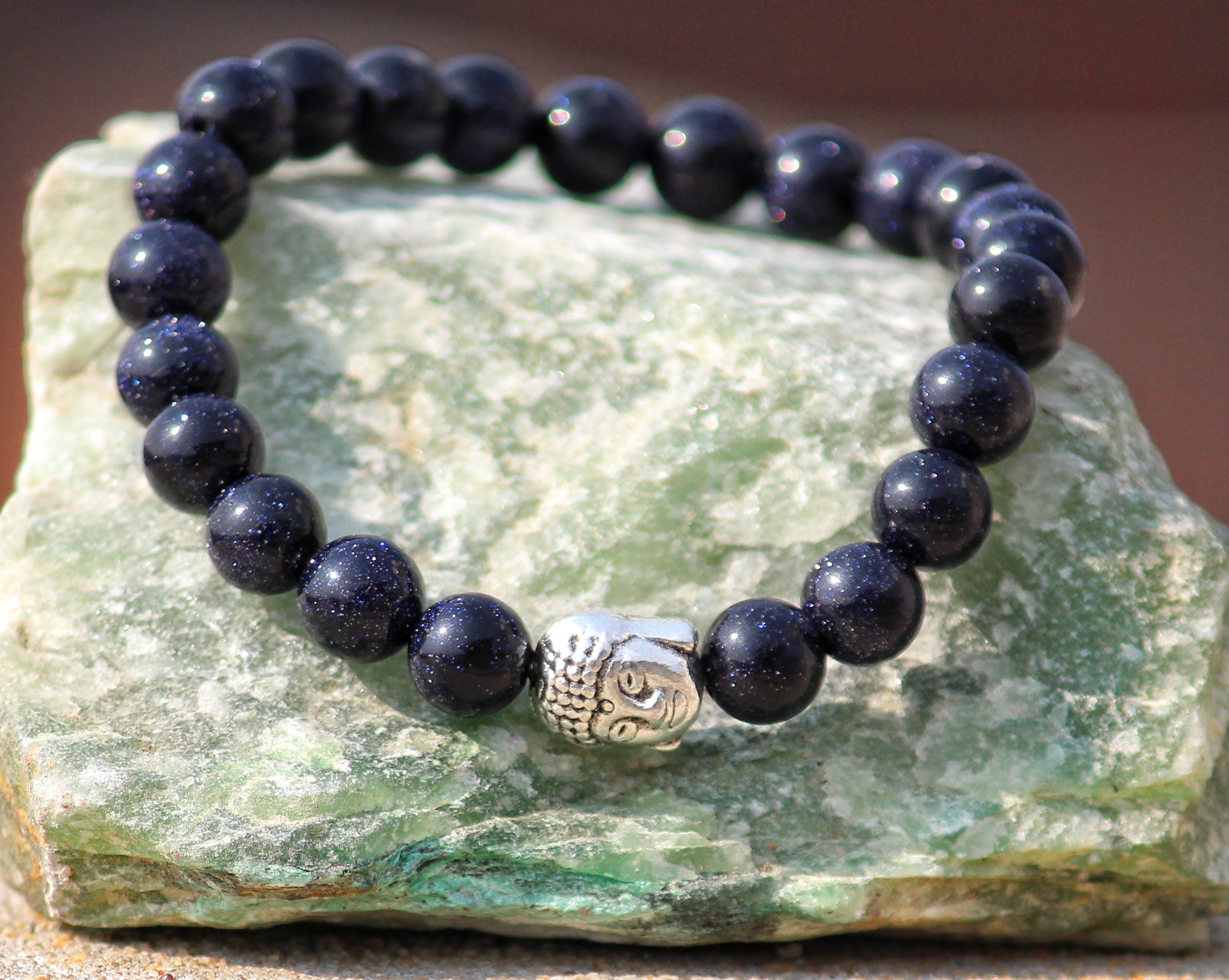 Blue Sun Sitara Stone  bracelet for MEN & Woman (On Stretch) AAA Quality