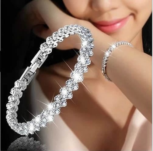European and American fashion jewelry super flash with full of diamonds bangles wish Ms. Roman bracelet AAA zirconia cry
