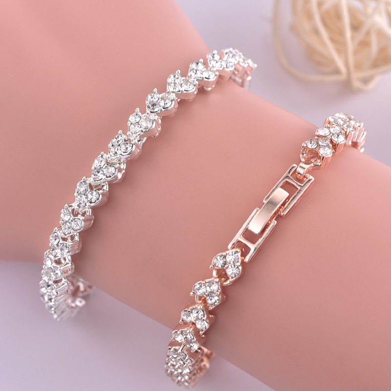 European and American fashion jewelry super flash with full of diamonds bangles wish Ms. Roman bracelet AAA zirconia cry