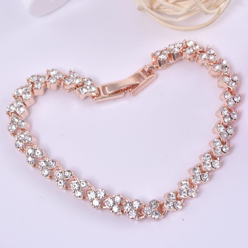 European and American fashion jewelry super flash with full of diamonds bangles wish Ms. Roman bracelet AAA zirconia cry