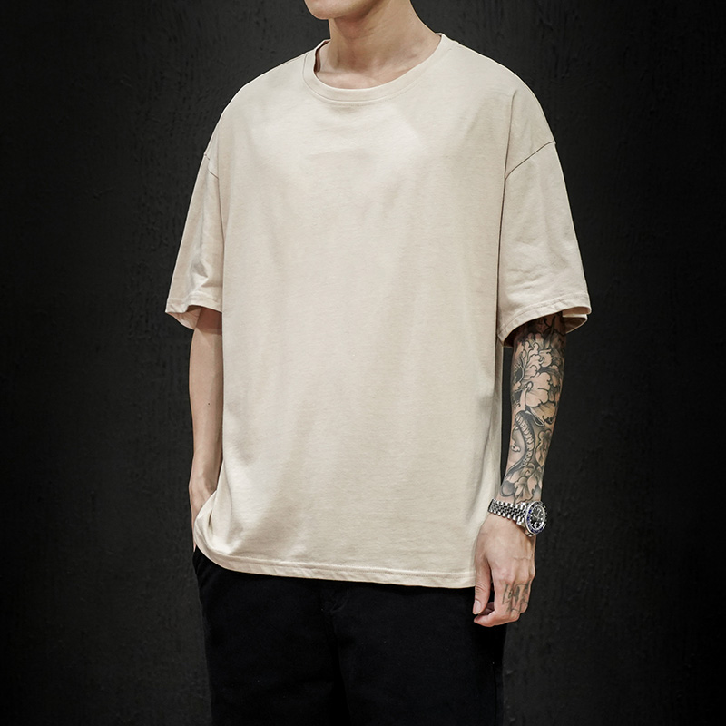New Summer Men's T Shirt 2022 T Shirt Mens Oversized Hip Hop Short Sleeve Cotton Mens Streetwear Top Tees