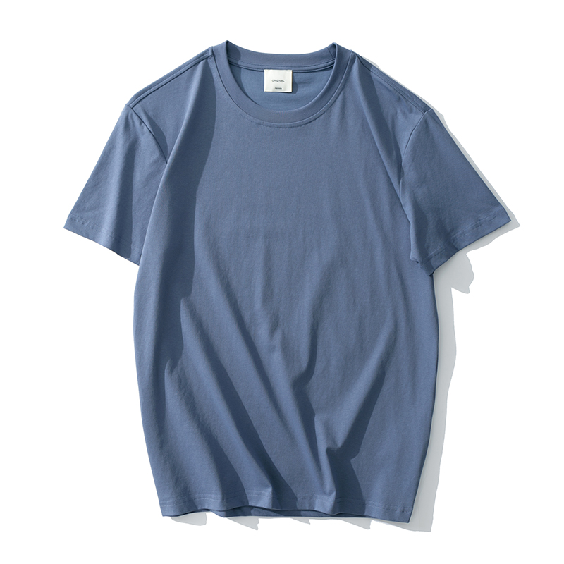 High Quality 100% Cotton Summer   Print T-shirt Men's Blank Plain T Shirts Premium Cotton 210gsm T Shirt