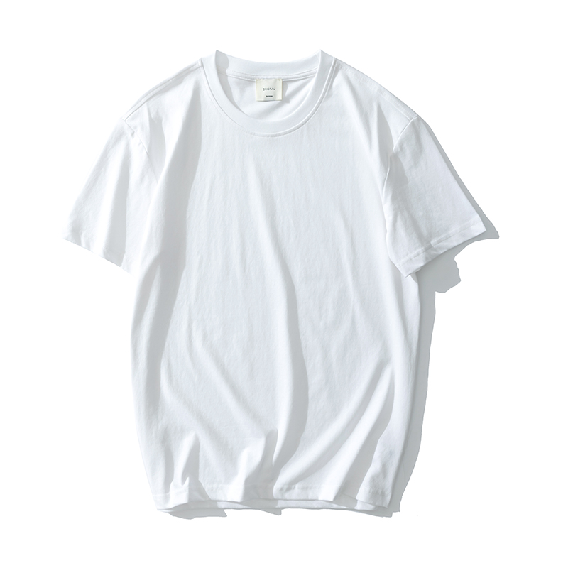 High Quality 100% Cotton Summer   Print T-shirt Men's Blank Plain T Shirts Premium Cotton 210gsm T Shirt