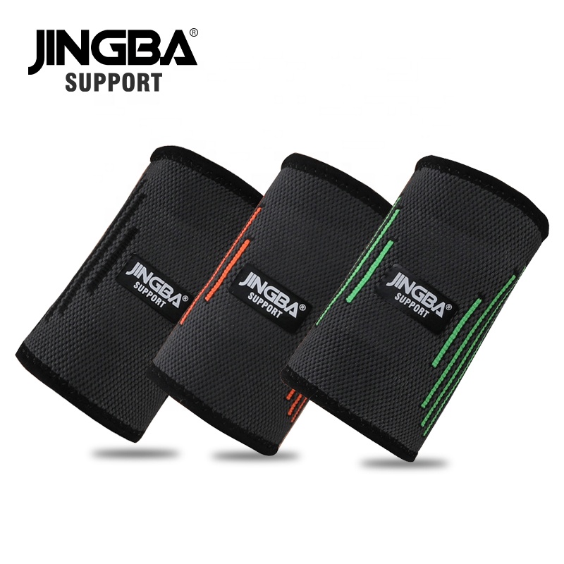 JINGBA SUPPORT 9017B Tennis Wrist Support Nylon Sport Safe Cheap Wristbands For Basketball powerlifting wrist brace Cust