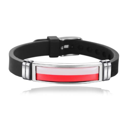  National Sports Silicone Bracelet Flag Country Event Wristbands rubber band hand catenary