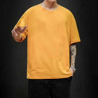 New Summer Men's T Shirt 2022 T Shirt Mens Oversized Hip Hop Short Sleeve Cotton Mens Streetwear Top Tees