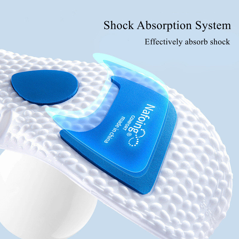 Running Sport Insoles For Shoes Men Comfortable Baskets Insole for Feet EVA Shock Absorption Air Shoe Sole