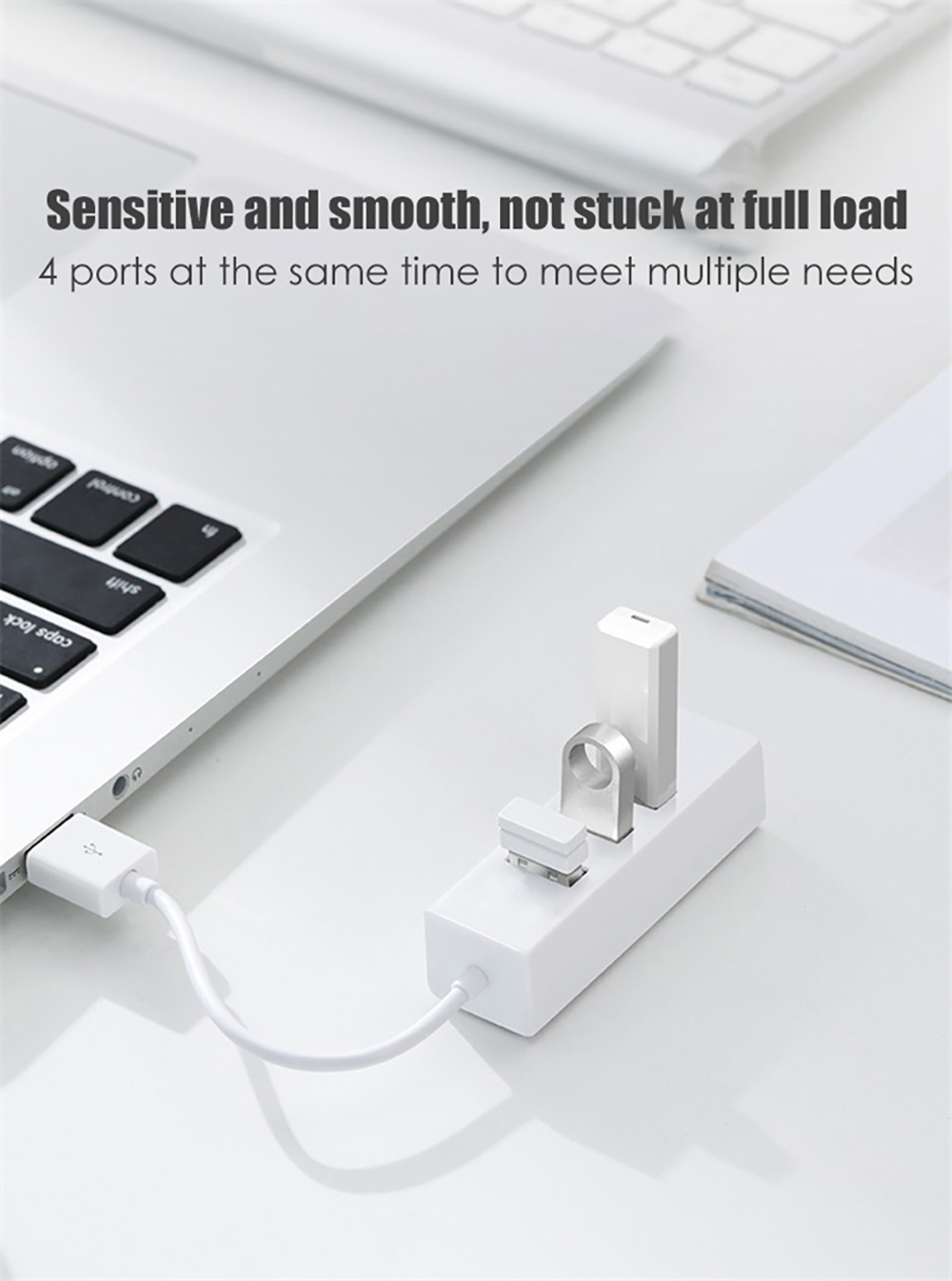 Hub USB Multi 2.0 Splitter High Speed 4 Port All In One For PC Windows Macbook Computer Accessories Hub USB