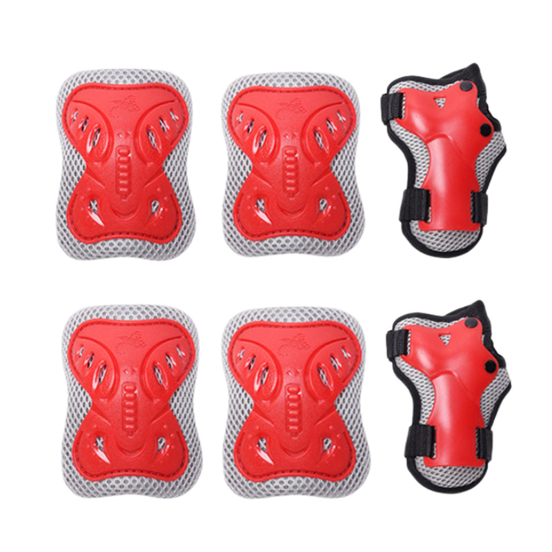 6pcs/set Elbow Knee Pads Helmet Wristguard Skateboard Roller Skating Protective Gear r