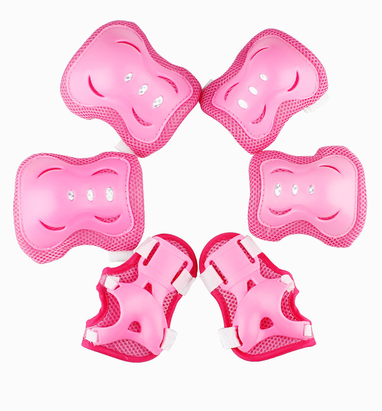 6pcs Adult Kids Knee Pads Elbow Pads Wrist Guards Ankle Support Brace Set for Inline Roller Skating Skateboarding Scoote