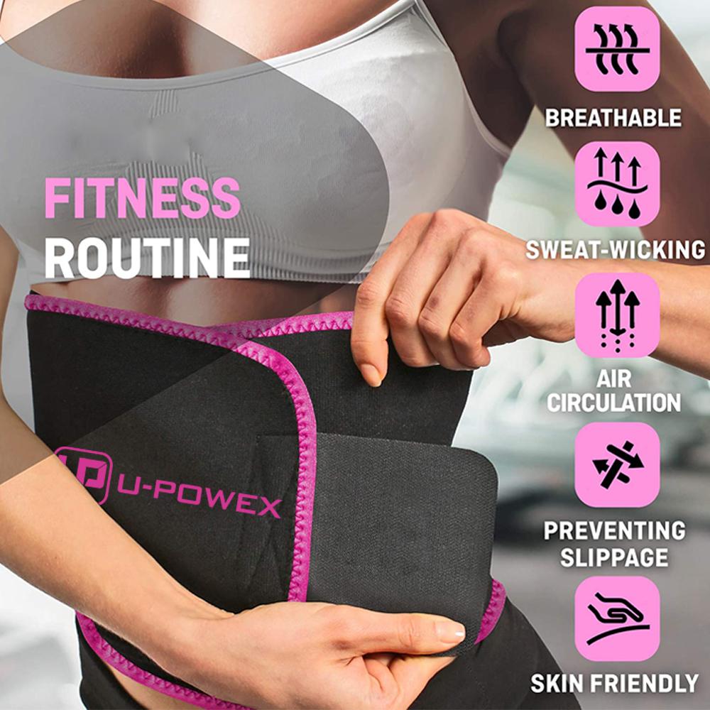 DAVI Waist Trimmer Fitness Slimmer Belt Weight Loss Wrap Belly Fat Burner Low Back Support Waist Trainer for Men Women