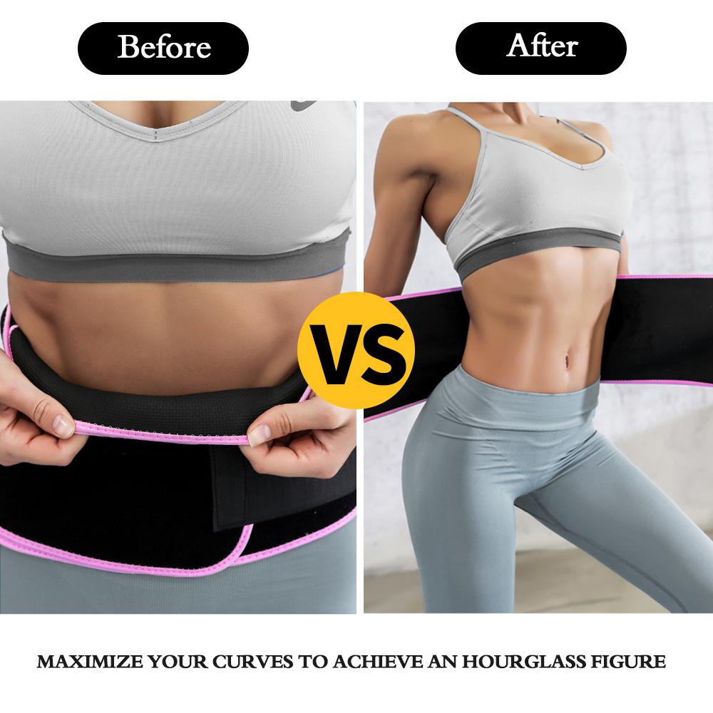 DAVI Waist Trimmer Fitness Slimmer Belt Weight Loss Wrap Belly Fat Burner Low Back Support Waist Trainer for Men Women