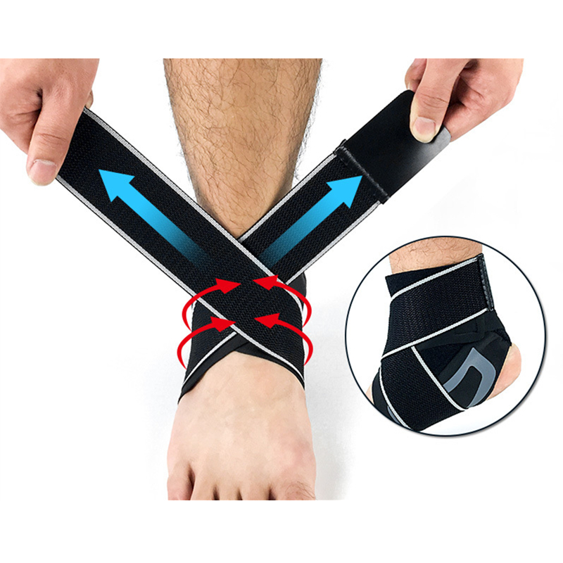 Sports Ankle Brace Elasticity Ankle Bandage Protector Stabilizer Sprain Prevention Fitness Guard Foot Anklets Orthosis