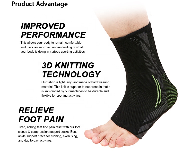 2023 hot selling breathable ankle compression sleeve ankle support