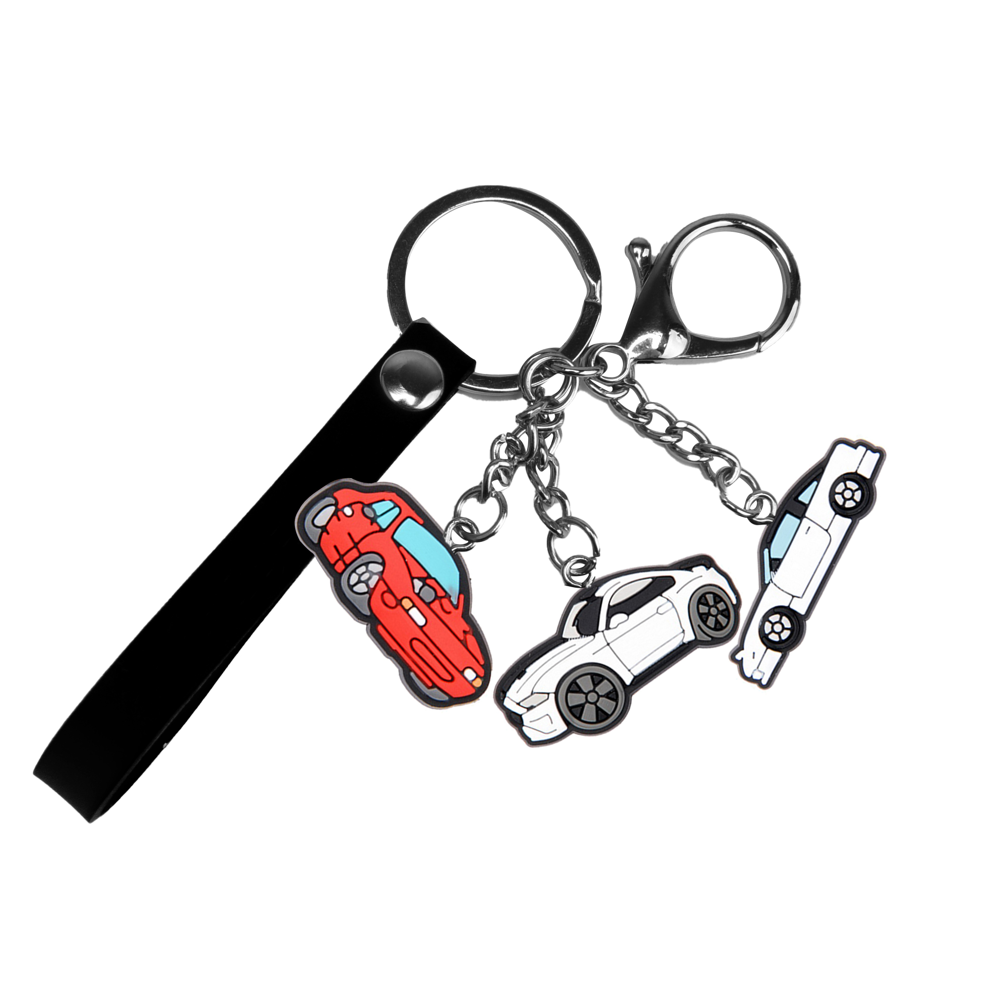 Mexican Keychain 2D shoe model key ring basketball shoes car pendant rubber keychain food key chains