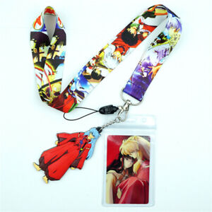 Eco friendly style car hanging pendants anime keychain lanyard Heat Transfer Sublimation Print Polyester Neck Strap Lany