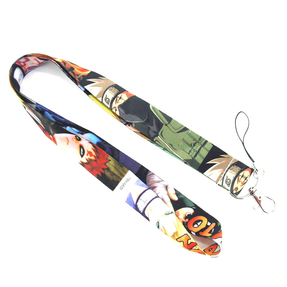 Eco friendly style car hanging pendants anime keychain lanyard Heat Transfer Sublimation Print Polyester Neck Strap Lany