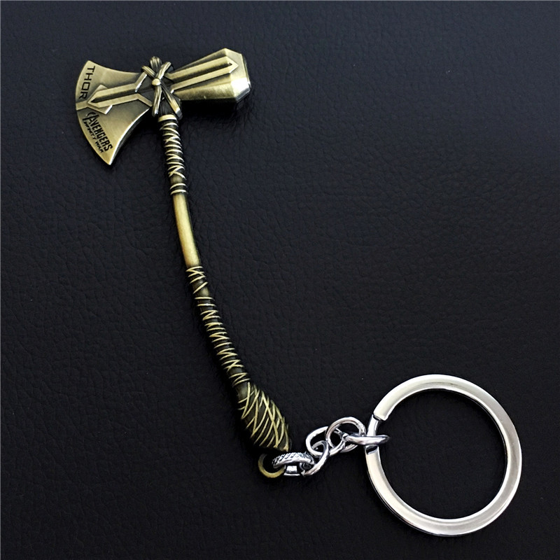 Movie Keychain Thor Weapon Stormbreaker Hammer Keychain for Women Men Car Pendant Jewelry Fans Gift 