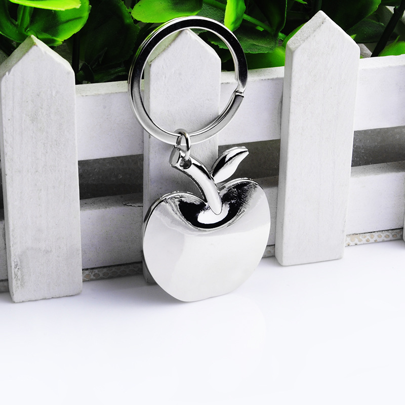 F248 Metal Apple car key chain Apple couple pendant key chain