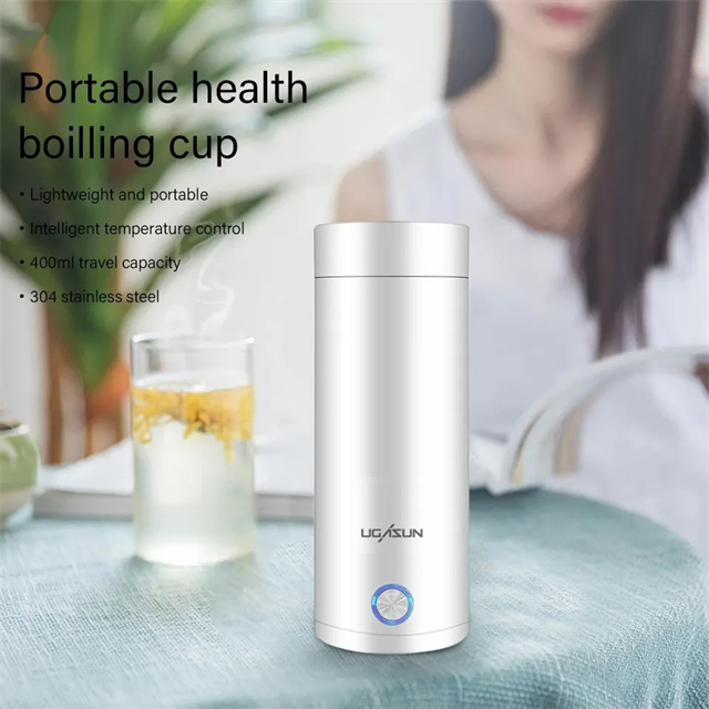 400ml Electric Cup Small Portable Electric Heating Water Cup Heat Preservation Integrated Kettle Mini Automatic Electric