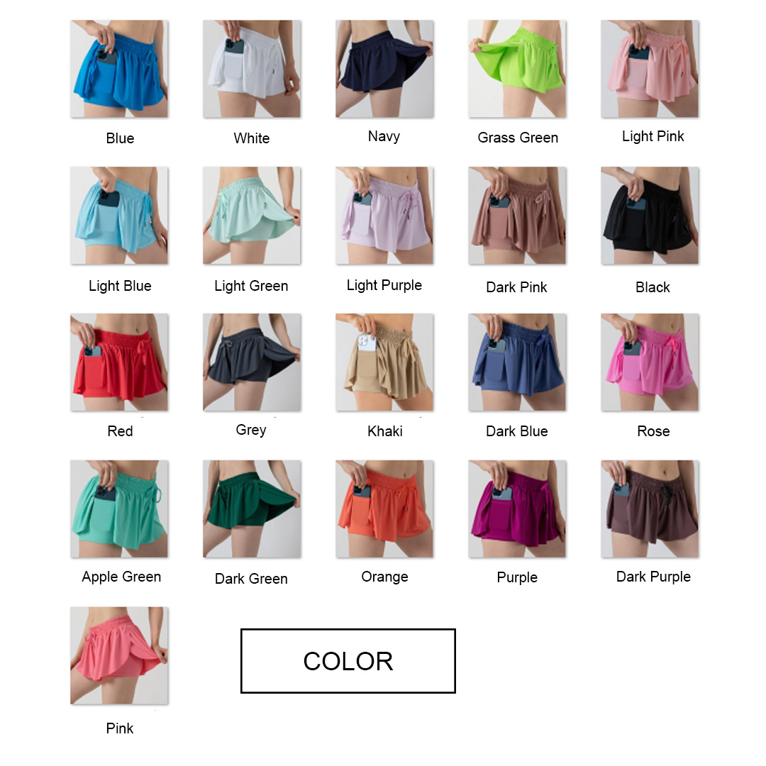   Ropa DeTenis   High Quality Mini Sports Running Skorts 2 In 1 Flowy Golf Skirts  Girls Tennis Sk
