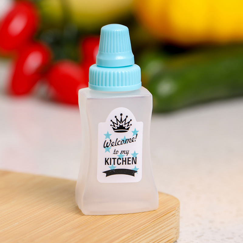 5 pack Kitchen household mini seasoning bottle tomato salad honey extrusion sauce bottle