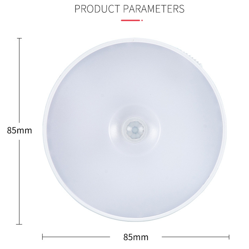 Pack of 3 USB Recharge LED Motion Sensor Night Light 