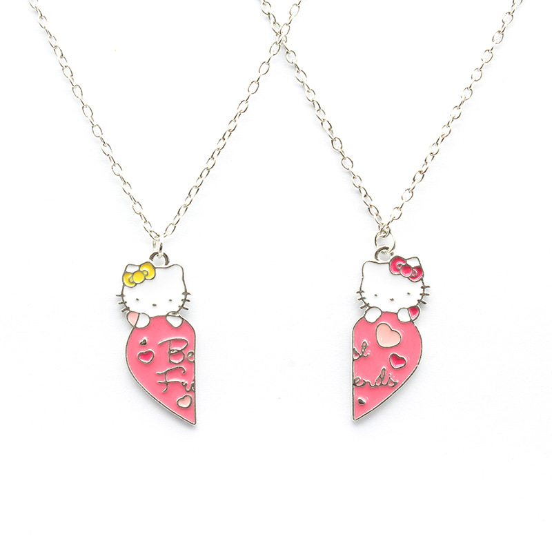 Cartoon Love KT Cat pendant Necklace