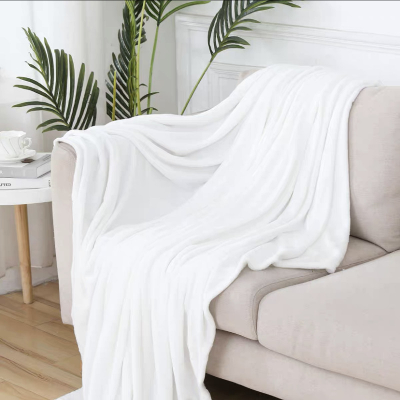 New Design Washable Warm Coral Fleece Flannel Blankets For Beds