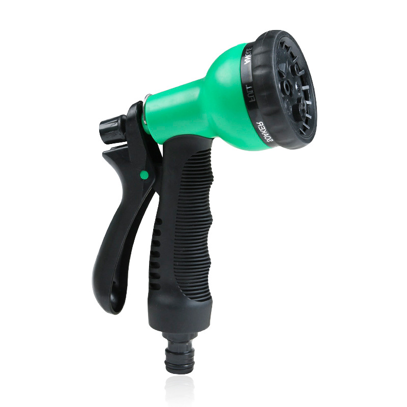 Household Multifunctional Plastic Adjustable 8 Modes Household High Pressure Garden Water Gun