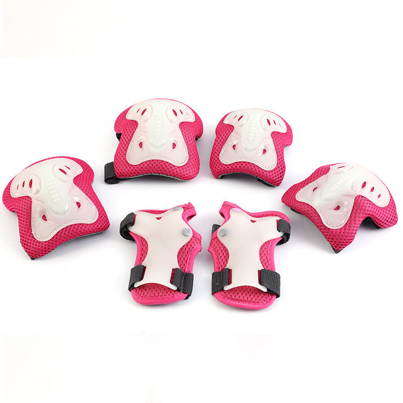 6pcs/set Elbow Knee Pads Helmet Wristguard Skateboard Roller Skating Protective Gear r