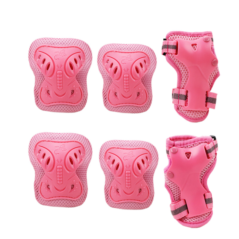 6pcs/set Elbow Knee Pads Helmet Wristguard Skateboard Roller Skating Protective Gear r