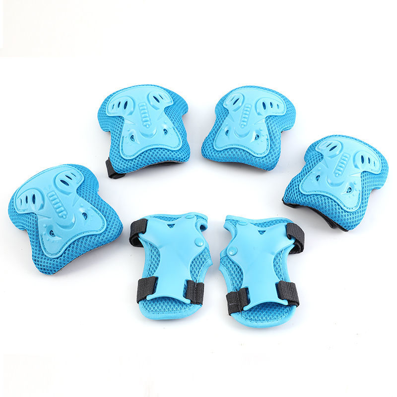 6pcs/set Elbow Knee Pads Helmet Wristguard Skateboard Roller Skating Protective Gear r