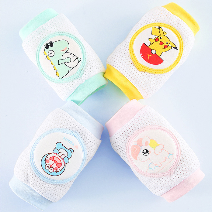 Ready goods Breathable Elbow Knee Pads Cotton Baby Crawling Toddler Knee Protection  Knee Pads