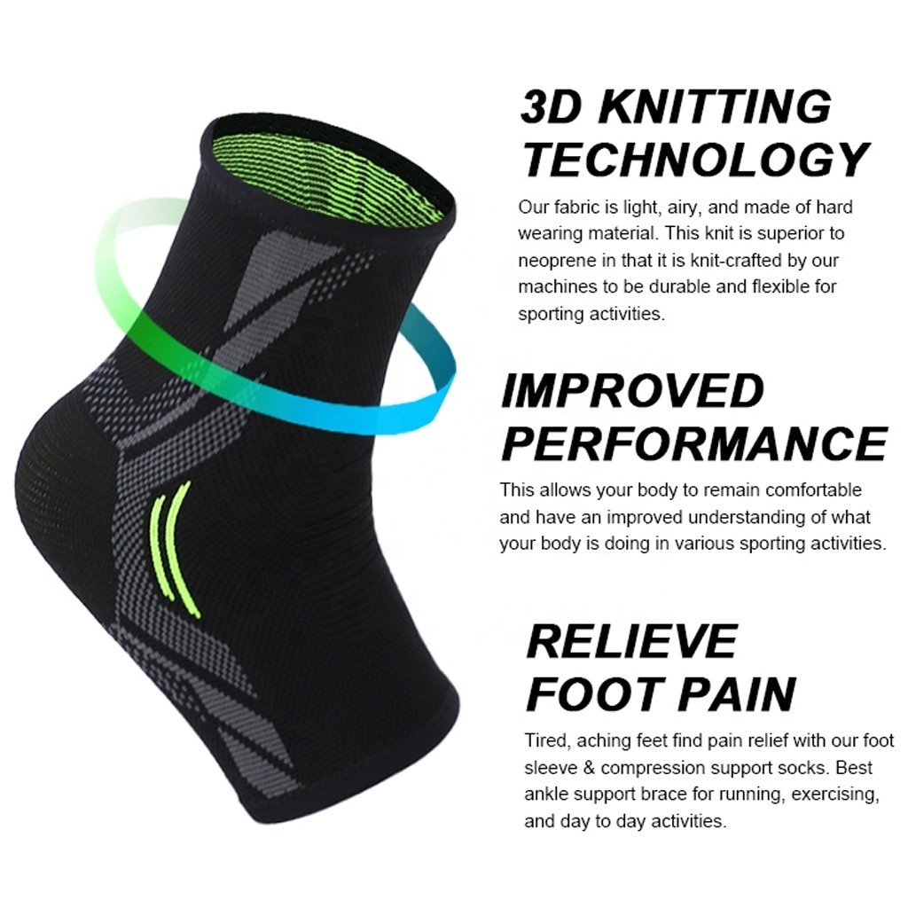 2023 hot selling breathable ankle compression sleeve ankle support