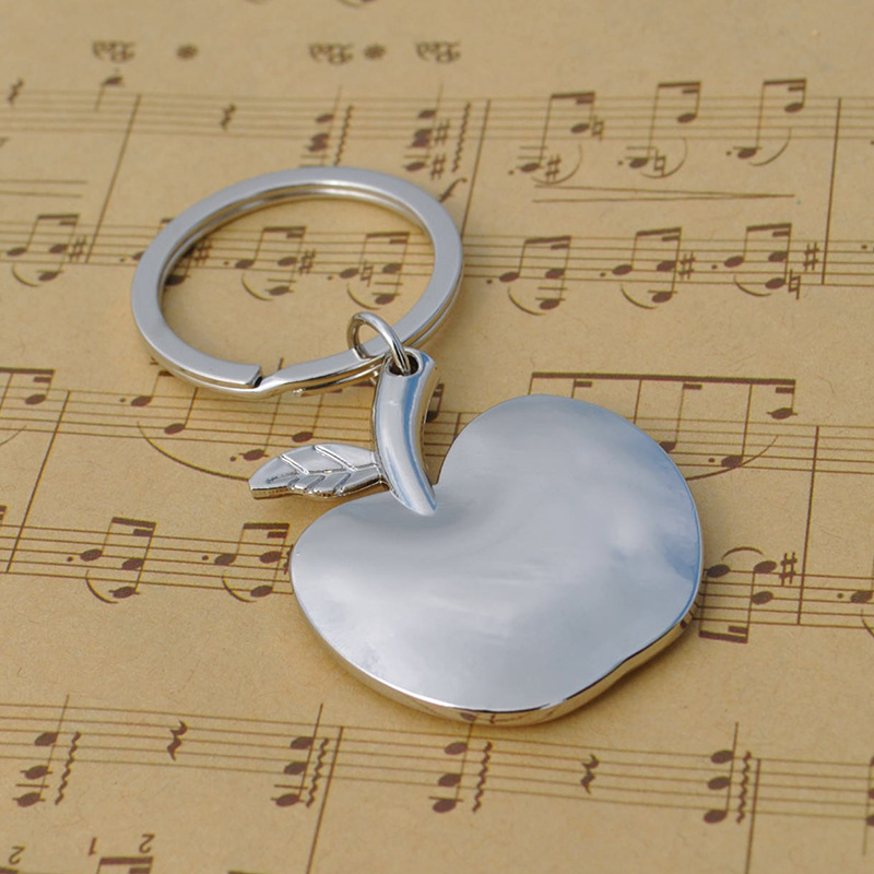F248 Metal Apple car key chain Apple couple pendant key chain