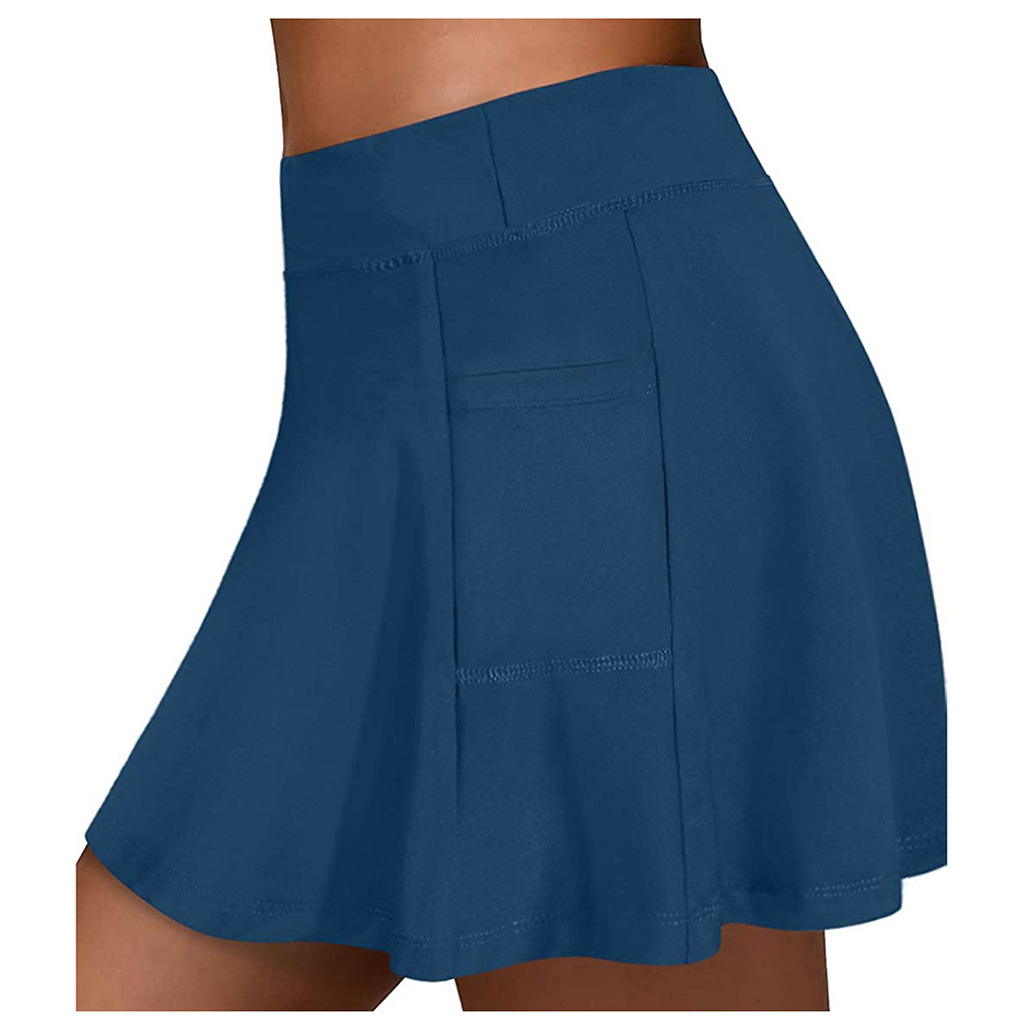 Ladies casual shorts sports fitness running yoga tennis skirt