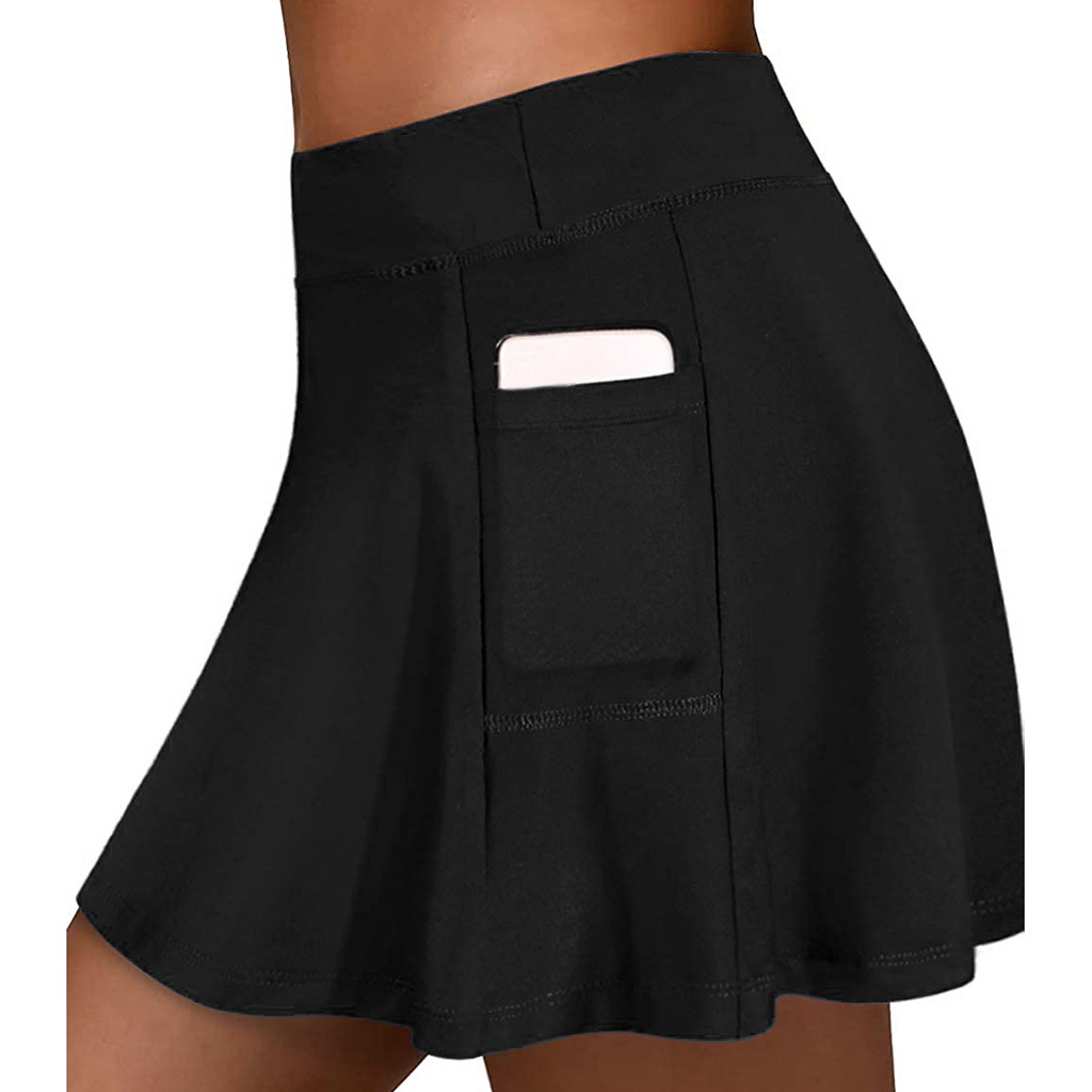 Ladies casual shorts sports fitness running yoga tennis skirt