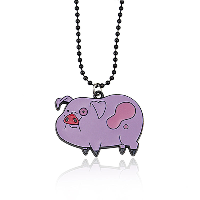 Gravity Falls Cartoon Jewelry Figure Toy Mabel Pines Stanley Necklaces Pendants