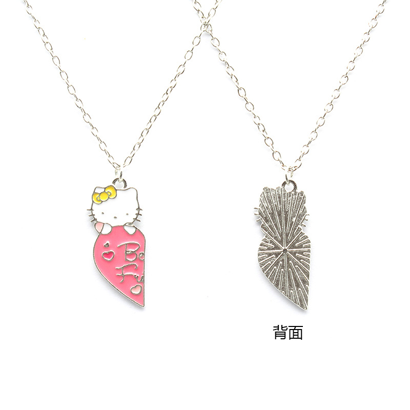 Cartoon Love KT Cat pendant Necklace