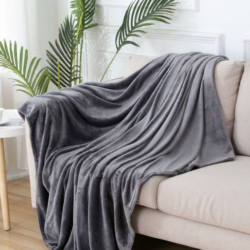 New Design Washable Warm Coral Fleece Flannel Blankets For Beds