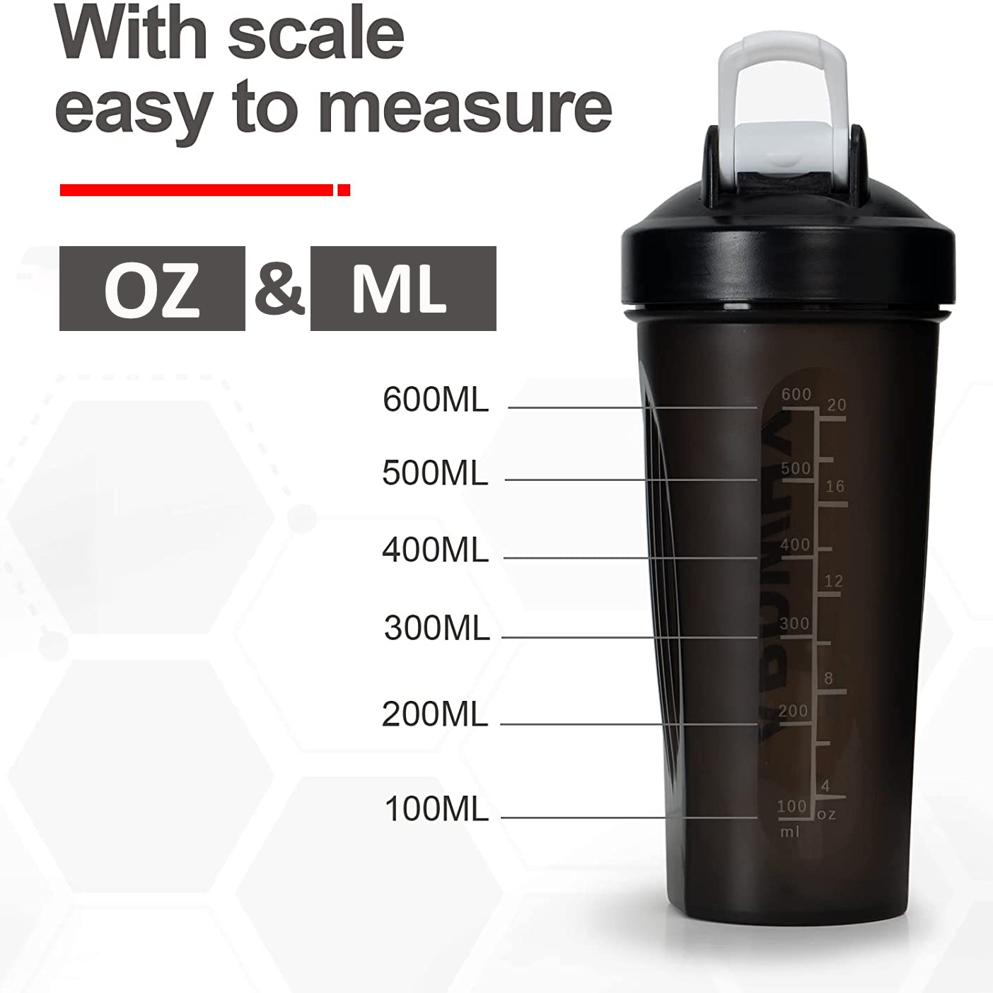 1pcs 600ml 700ml Workout Blender Shaker Bottle Gym Protein Shaker Bottles