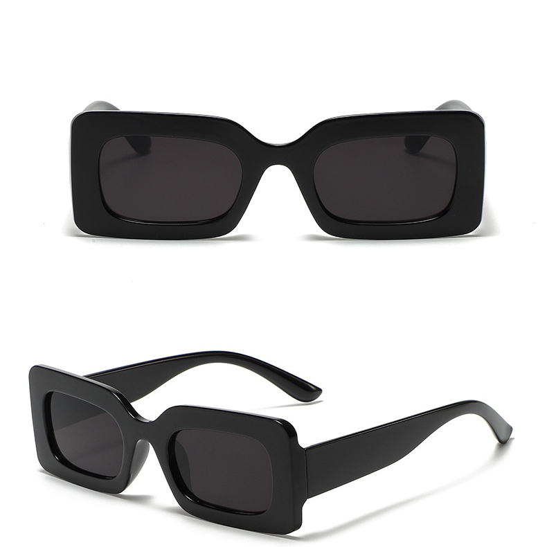 Lucky Classic Retro Rectangle Fashion Sun Glasses  Men Women Brand Shades Designer Sunglasses