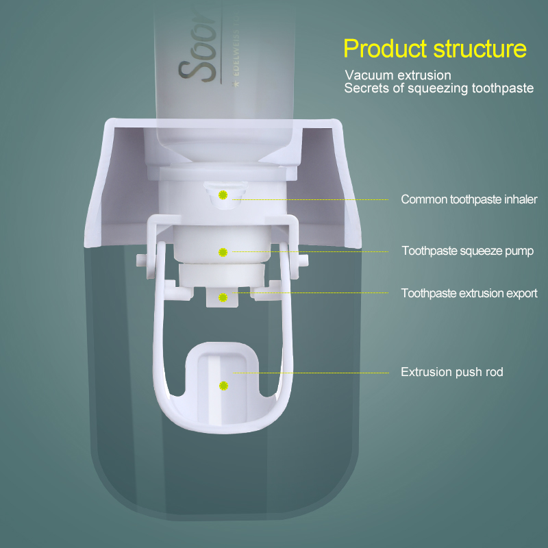 Wall-mounted hot-selling  automatic toothpaste squeezer for bathroom