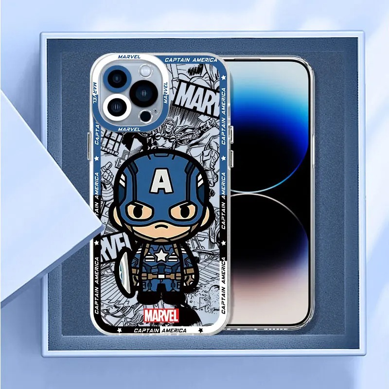Anime Spiderman Design Laser Print Cartoon Mobile Phone Case For Iphone 15 Pro Max 14 13 12 11 Xs Xr Hard Back Cover